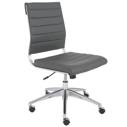 Osbert Low Back Armless Office Chair - Gray