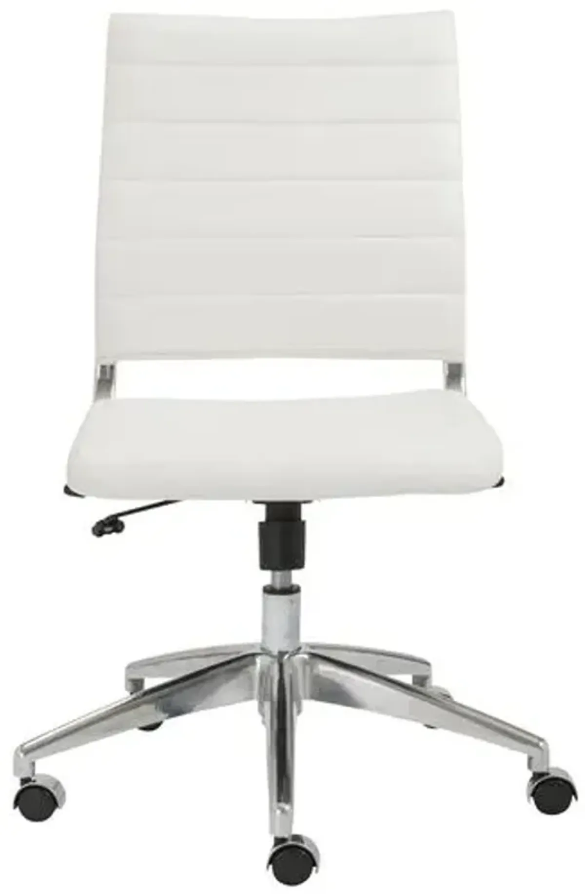 Osbert Low Back Armless Office Chair - White