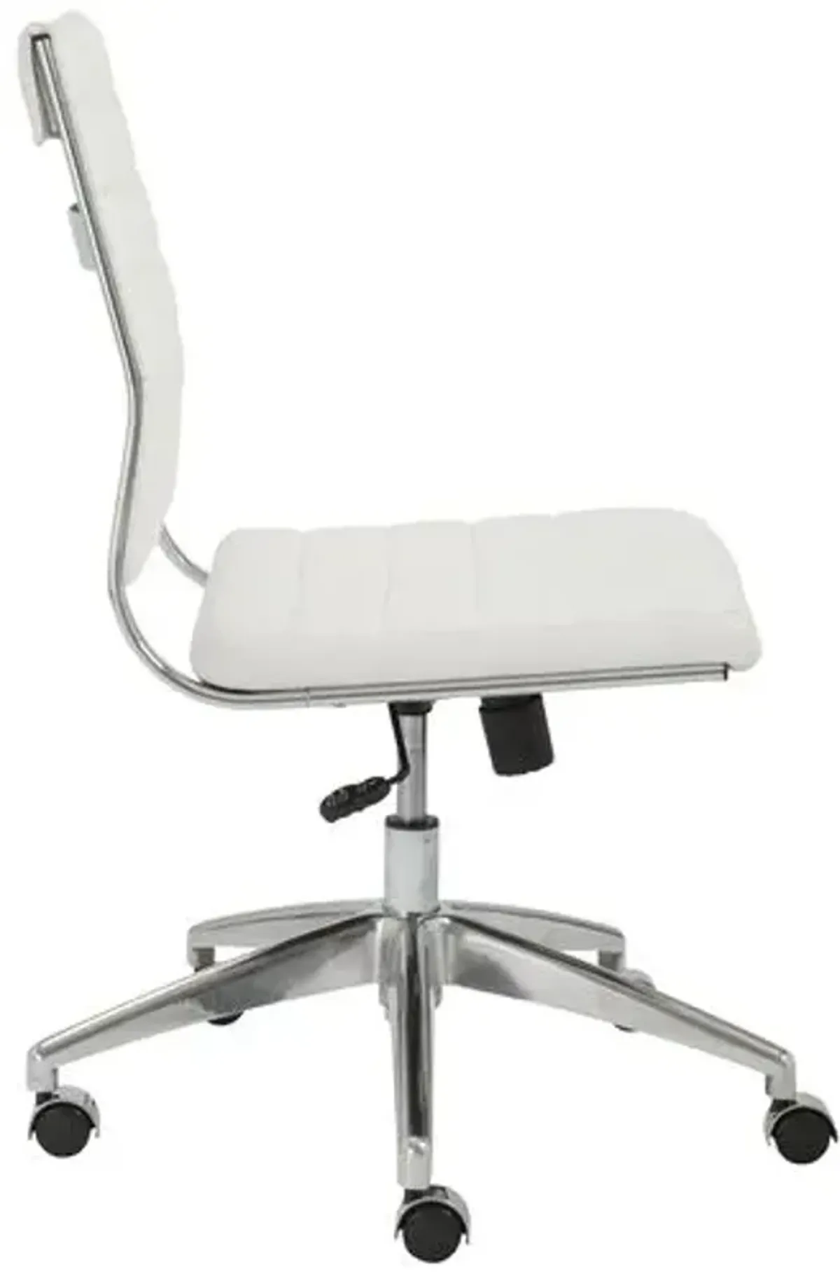 Osbert Low Back Armless Office Chair - White