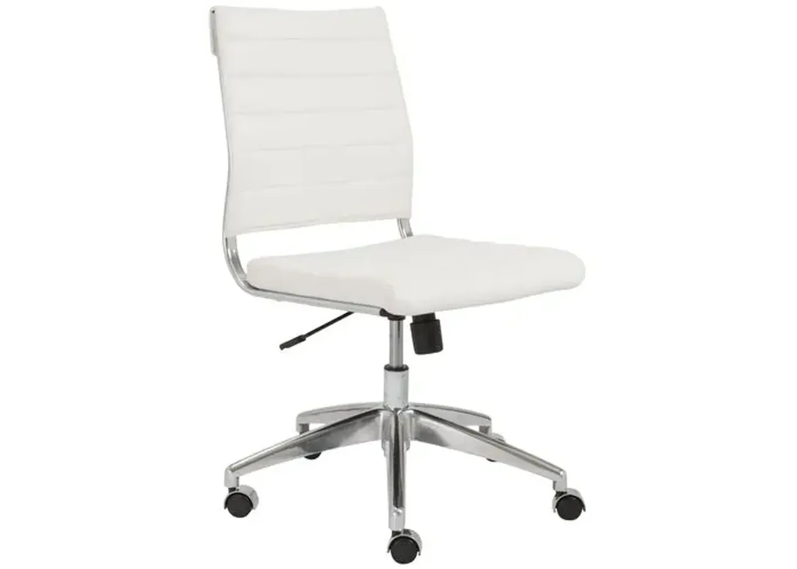 Osbert Low Back Armless Office Chair - White