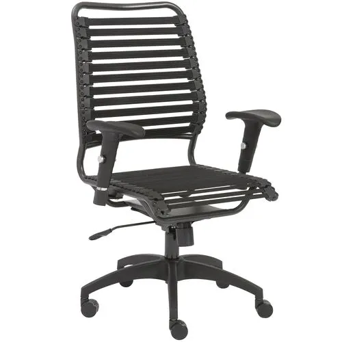 Bungie Comfort Flat High Back Office Chair - Black