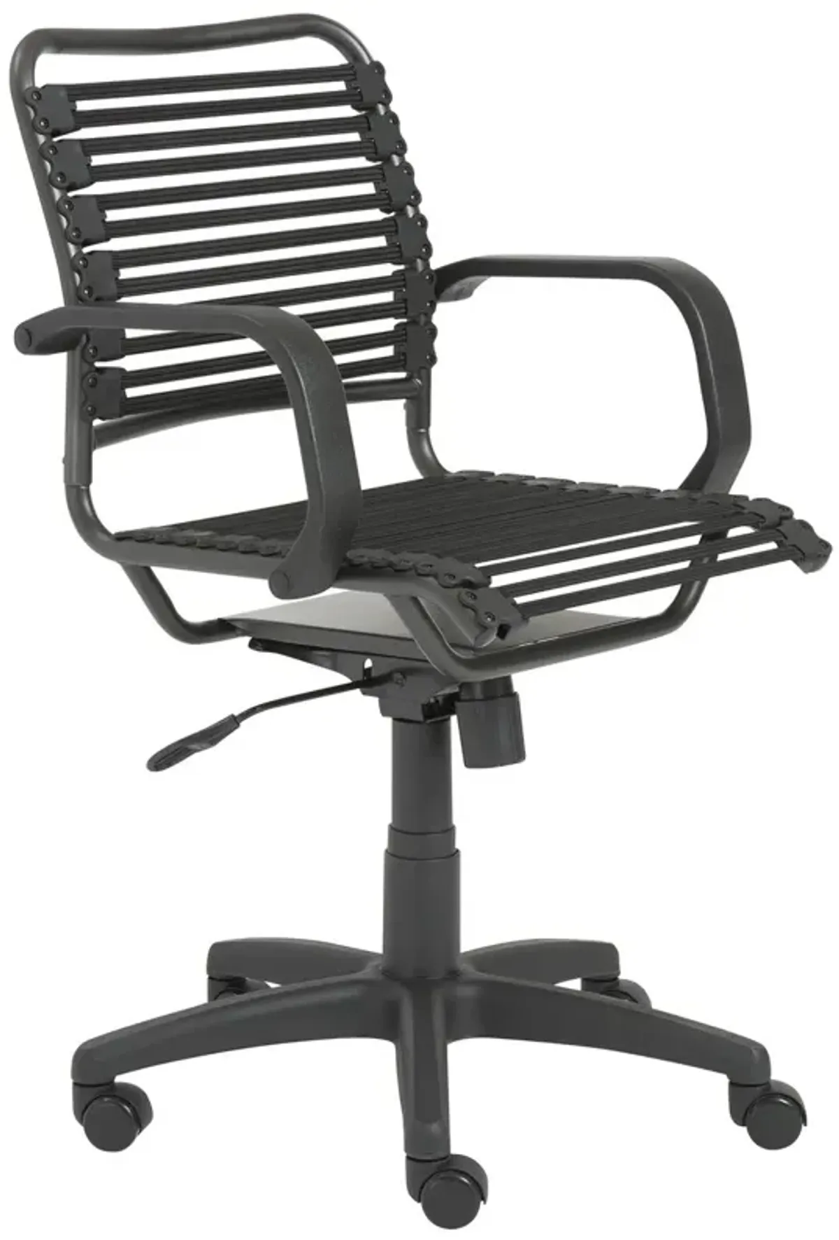 Cordis Flat Mid Back Office Chair, Black