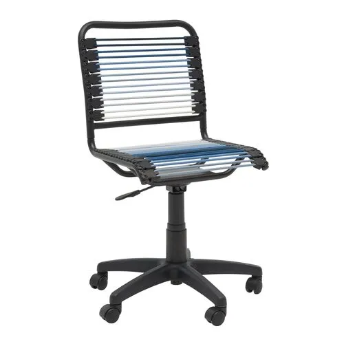 Cordis Low Back Office Chair with J Fittings - Blue