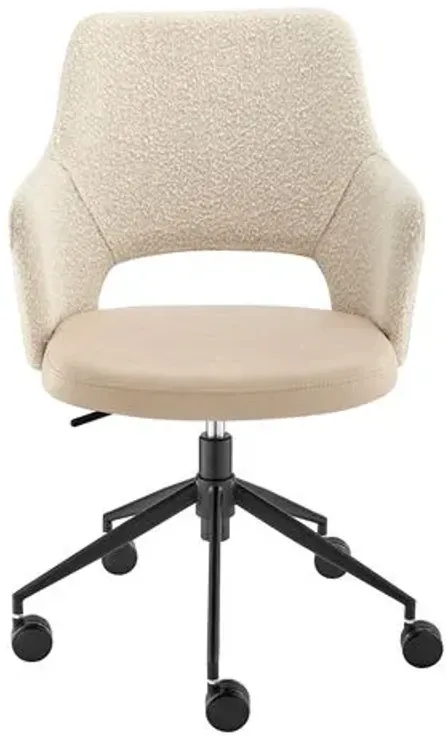 Swayfield Office Chair - Ivory