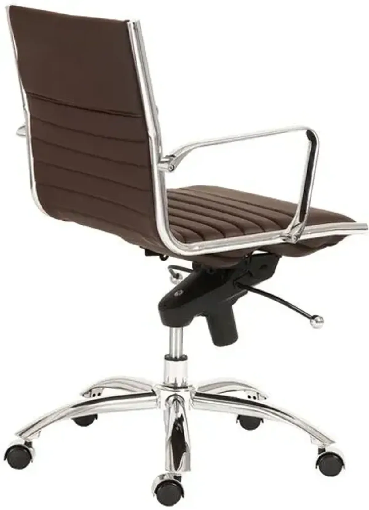 Homer Low Back Office Chair - Leatherette - Brown