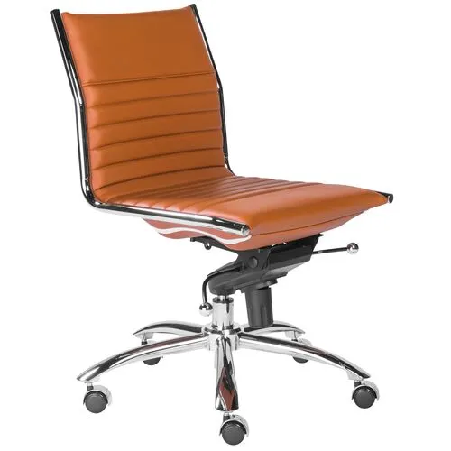 Bungie Comfort Low Back Armless Office Chair - Brown