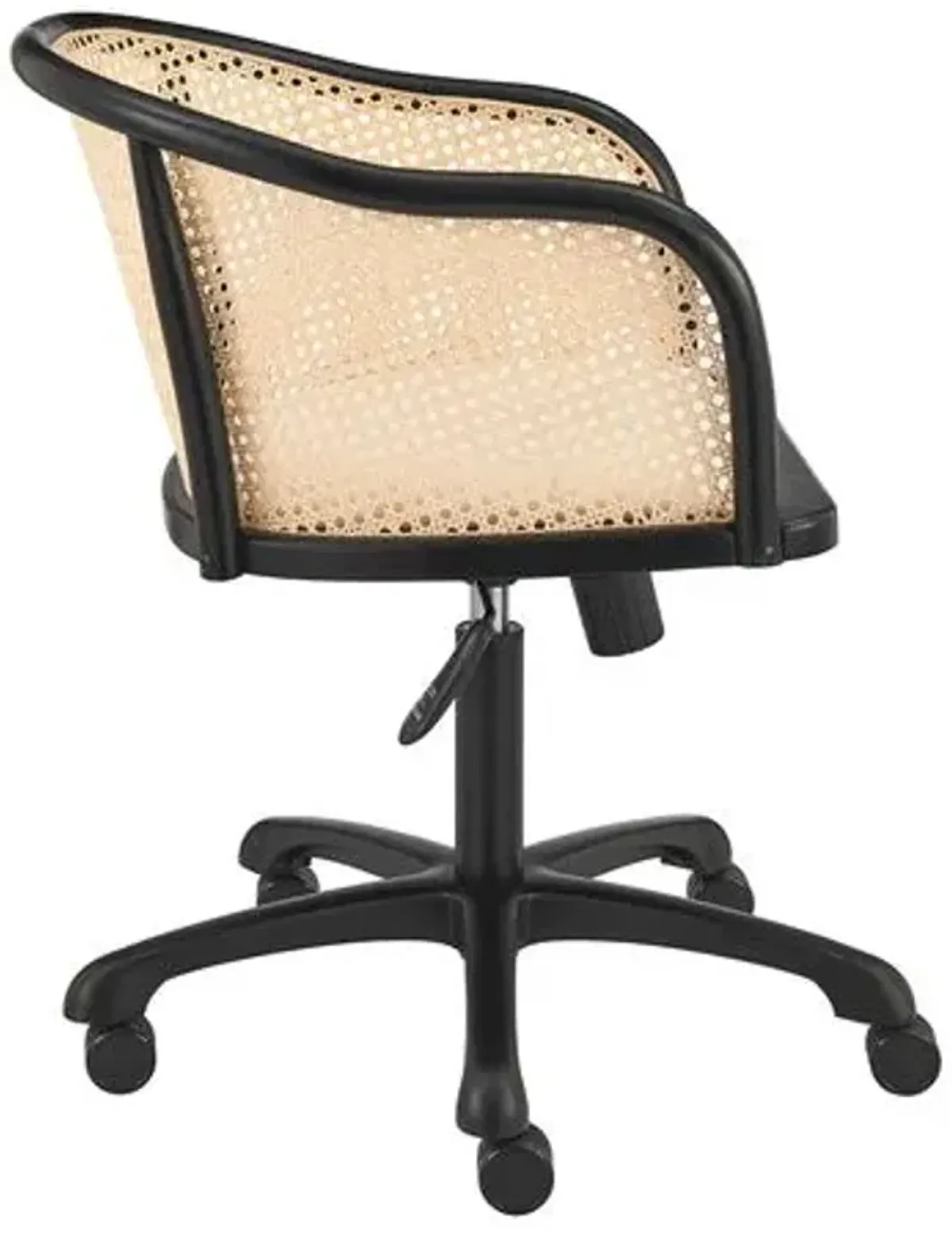 Tate Rattan Office Chair - Black