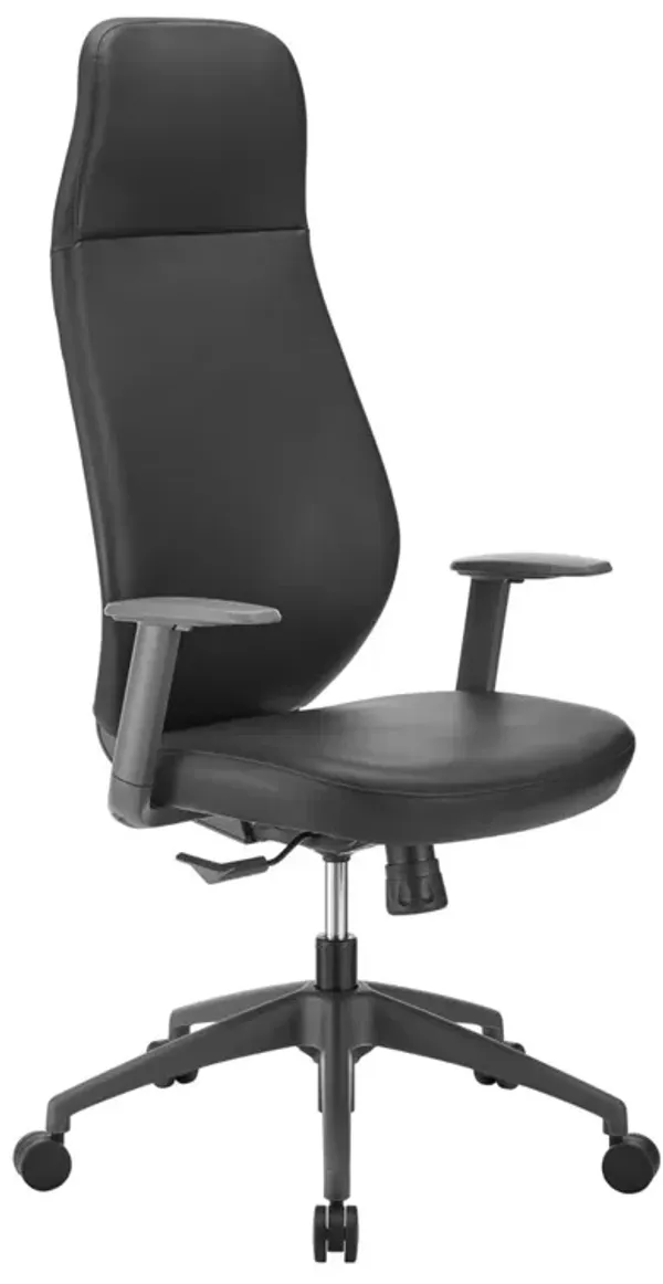 Tevin High Back Office Chair, Black