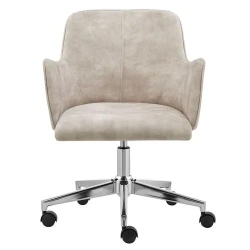 Solstice Pro Office Chair - Velvet - Beige