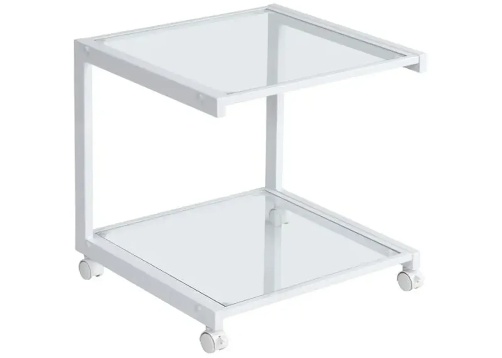 Tonna Glass Printer Cart - White