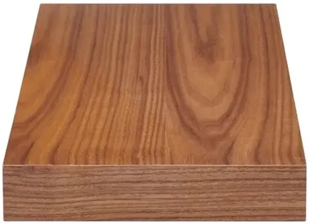 Coralia Floating Shelf - Brown