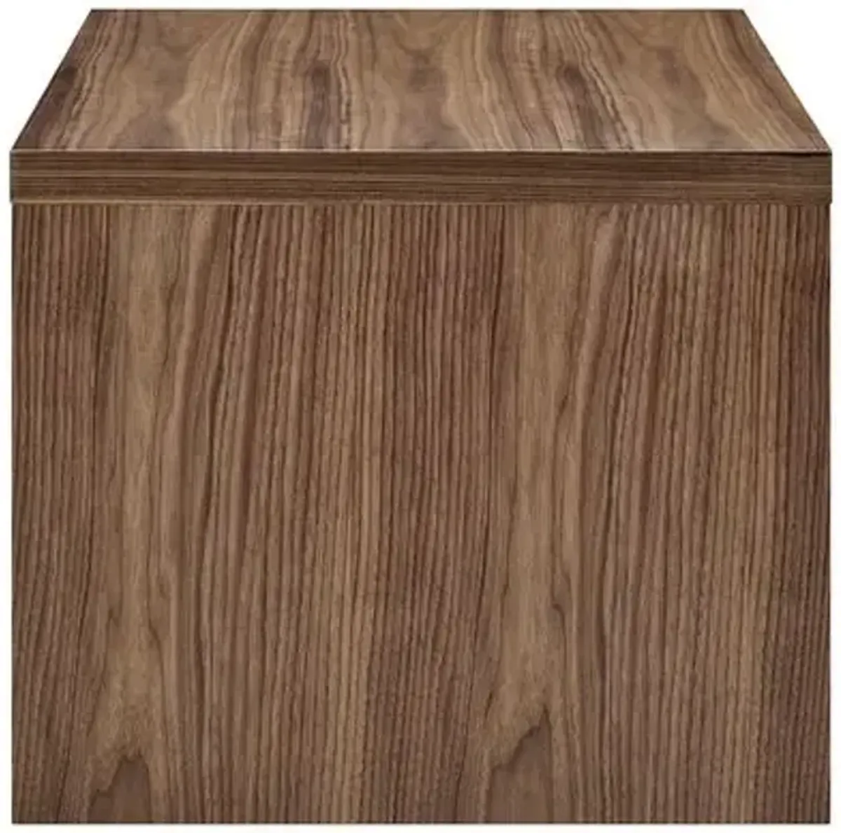 Duke 24" Side Table - Walnut - Brown