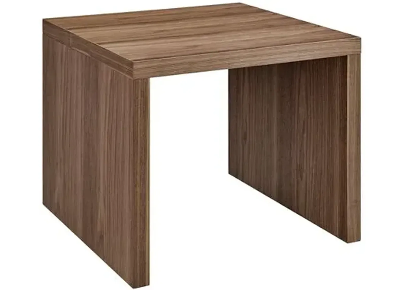 Duke 24" Side Table - Walnut - Brown