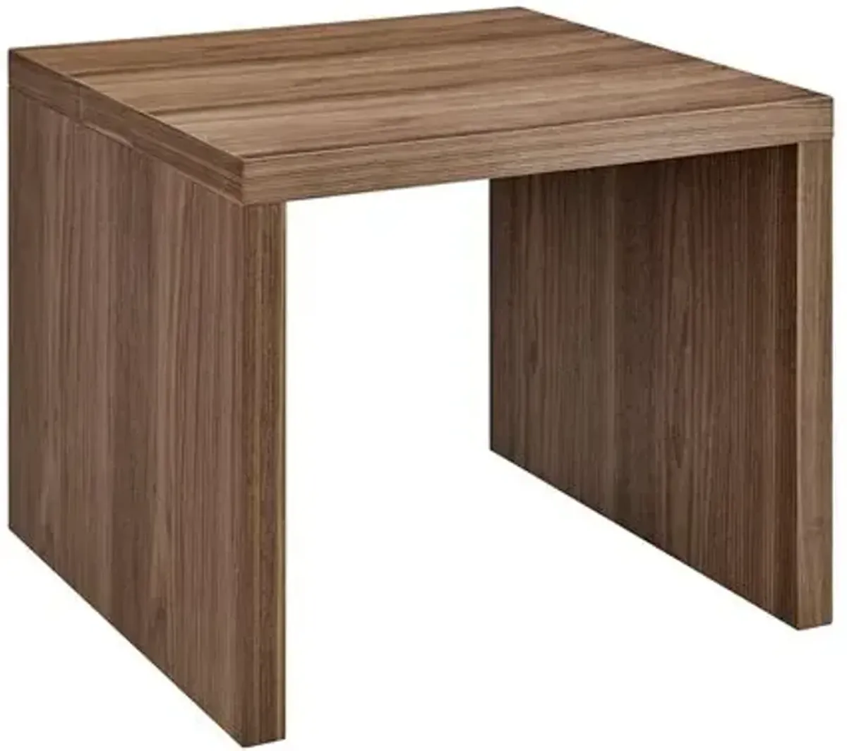 Duke 24" Side Table - Walnut - Brown