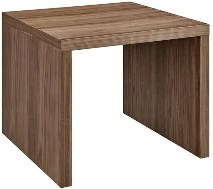 Duke 24" Side Table - Walnut - Brown