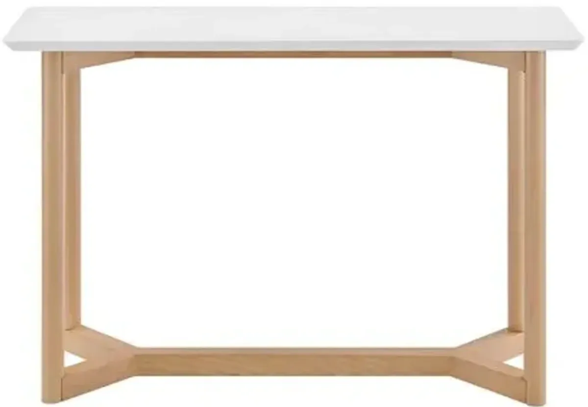 Nordic 47" Console Table - White/Natural