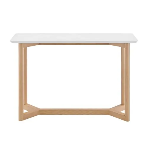 Nordic 47" Console Table - White/Natural