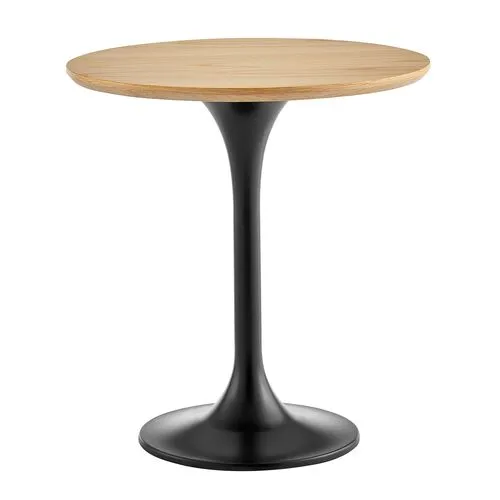 Aiden 20" Round Side Table - Brown