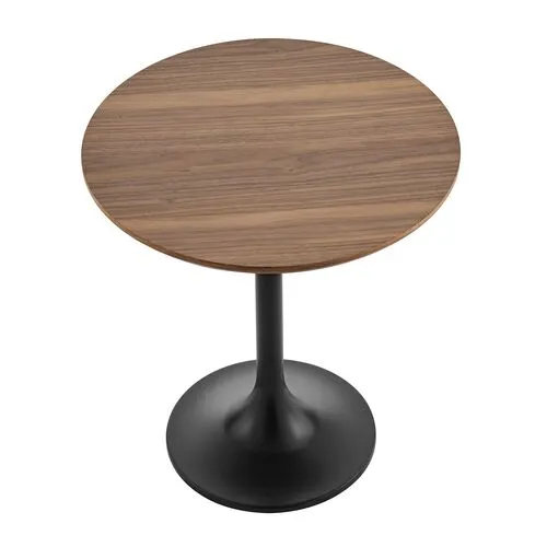 Aiden 20" Round Side Table - Brown