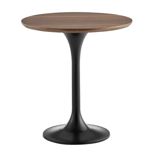 Aiden 20" Round Side Table - Brown