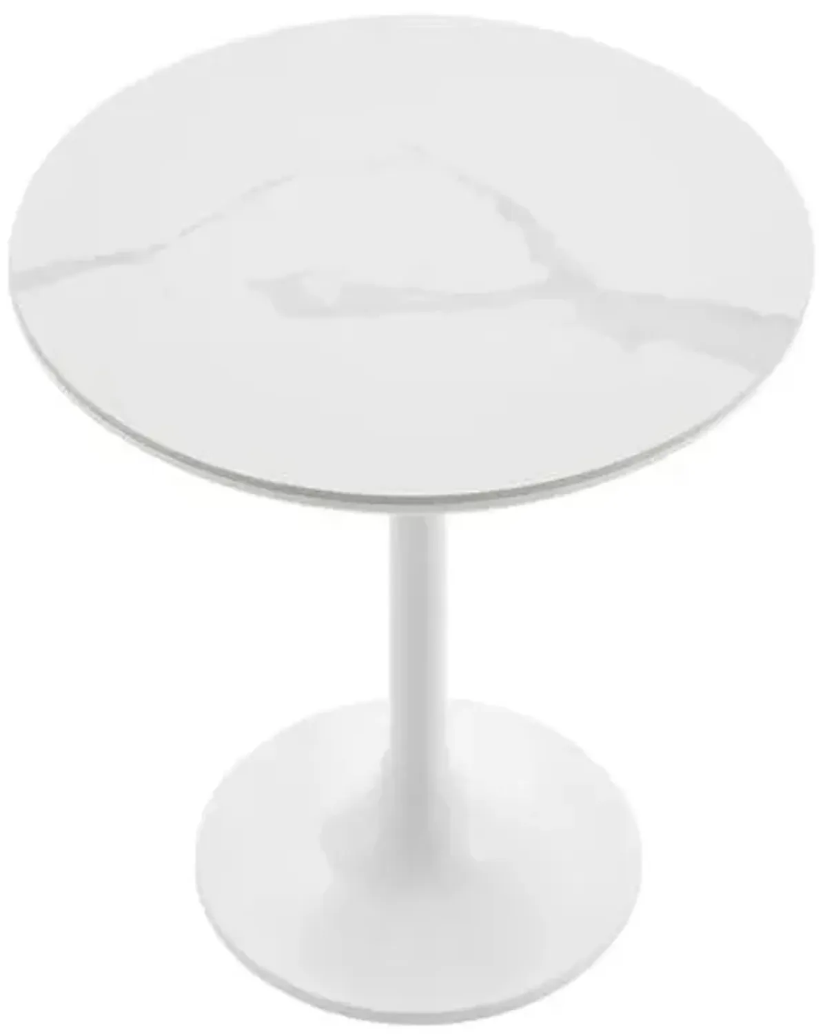 Aiden 20" Round Side Table - White