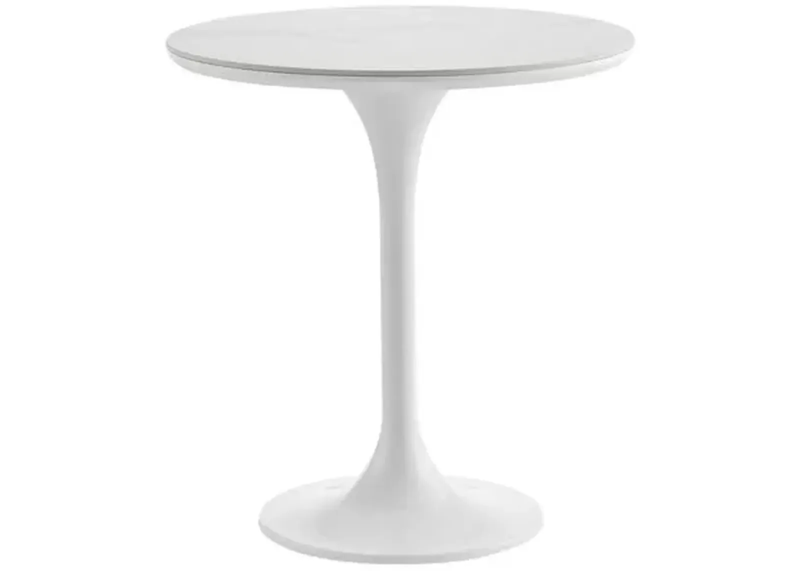 Aiden 20" Round Side Table - White