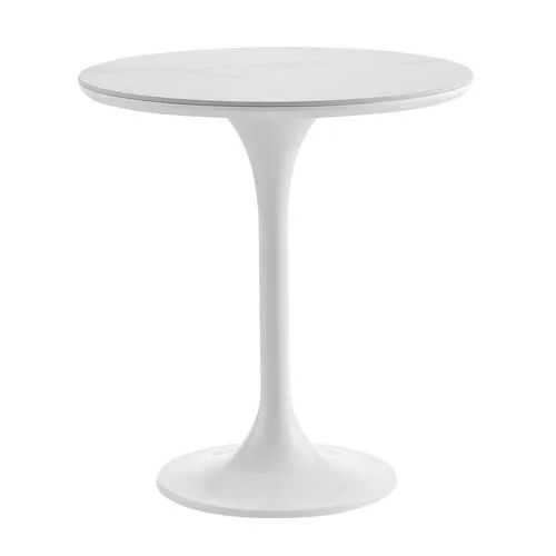 Aiden 20" Round Side Table - White