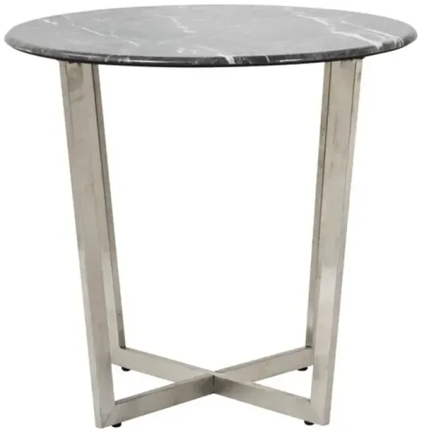 Marquin 24" Round Side Table - Black