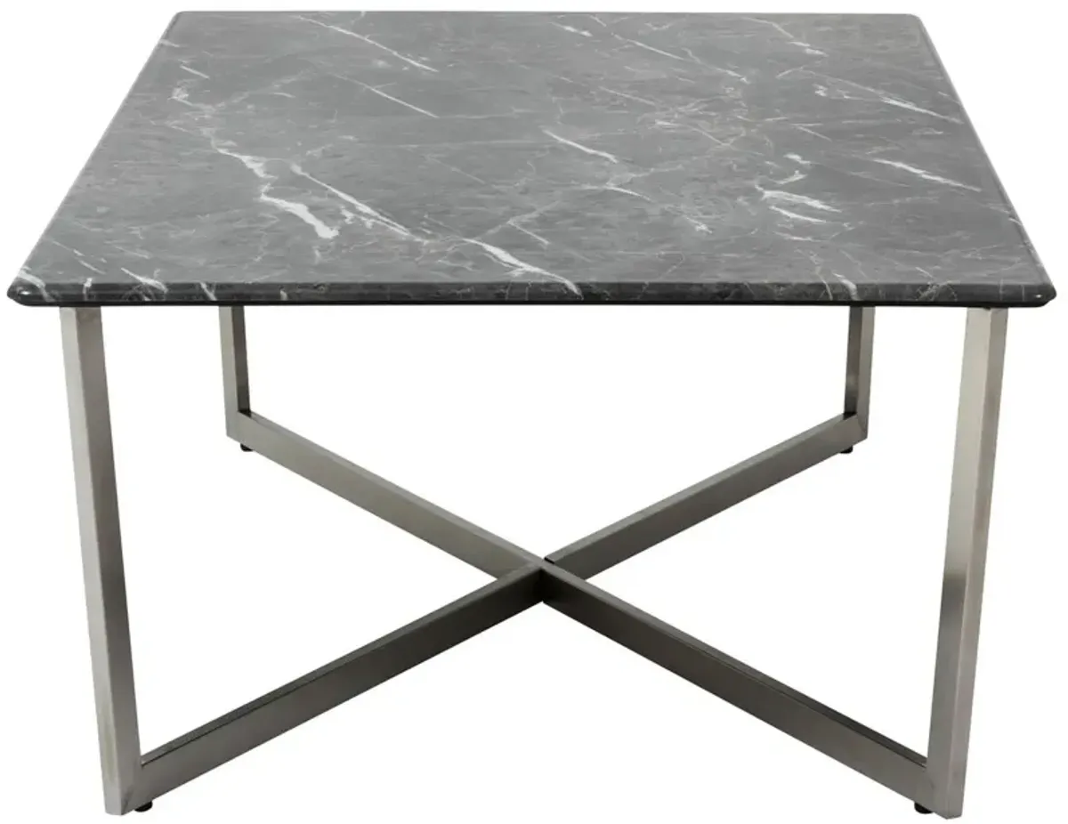 Marquin 48" Rectangular Coffee Table, Black