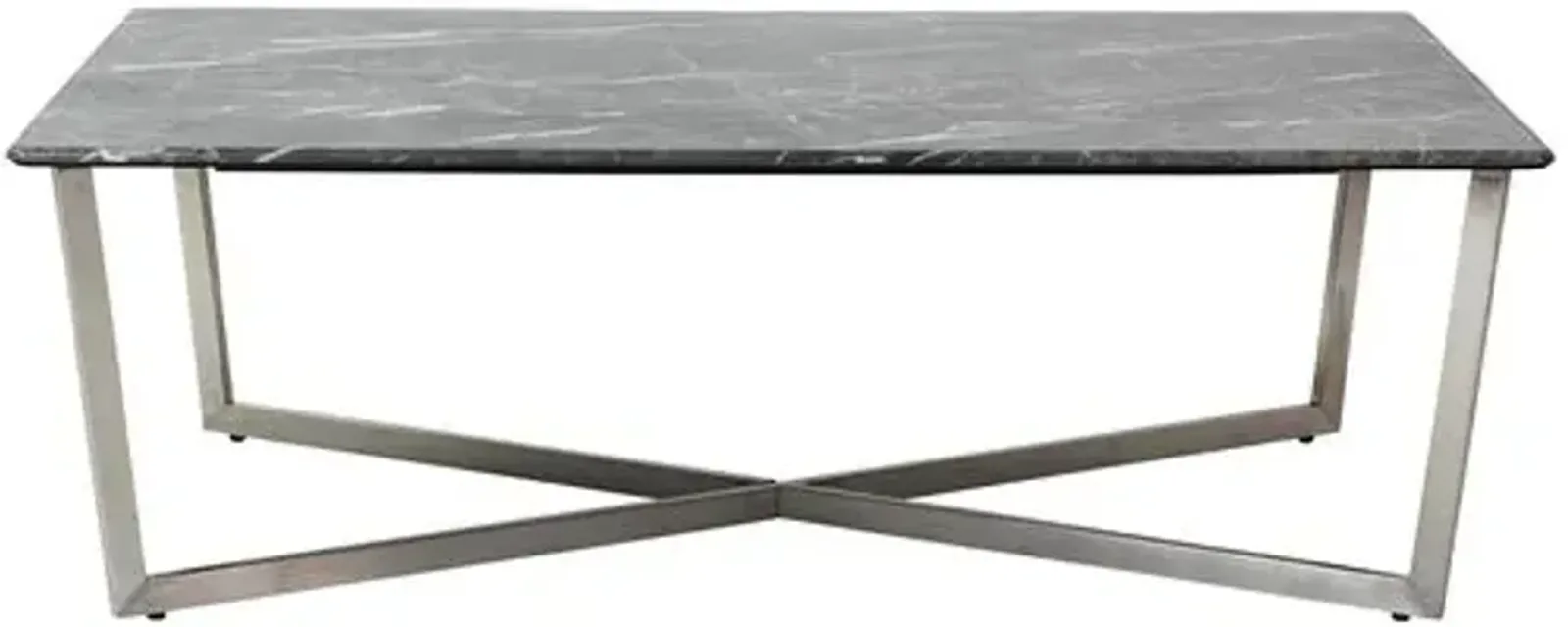 Marquin 48" Rectangular Coffee Table - Black