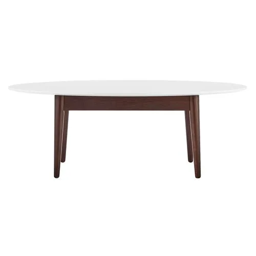 Whitewood Coffee Table - White/Walnut