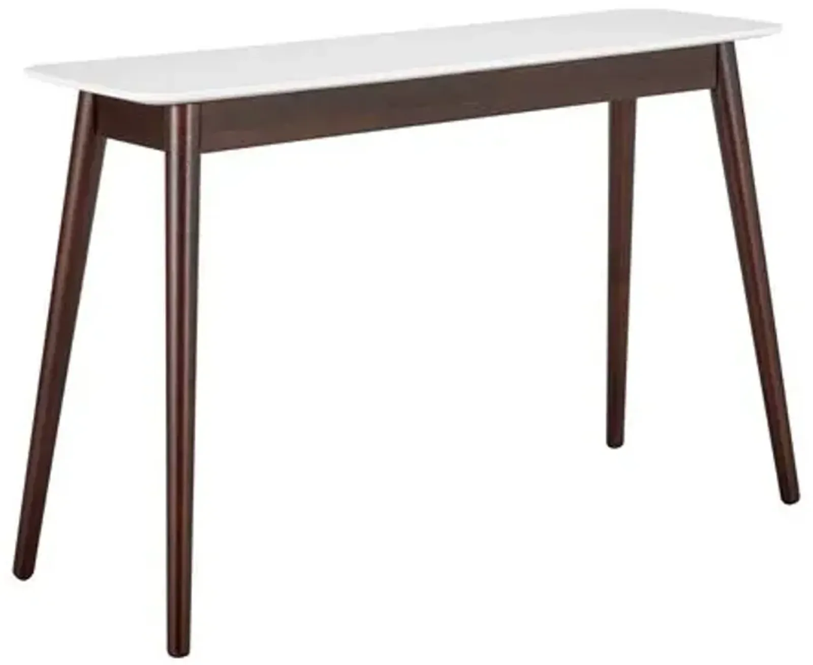 Lewis Console Table - White/Walnut