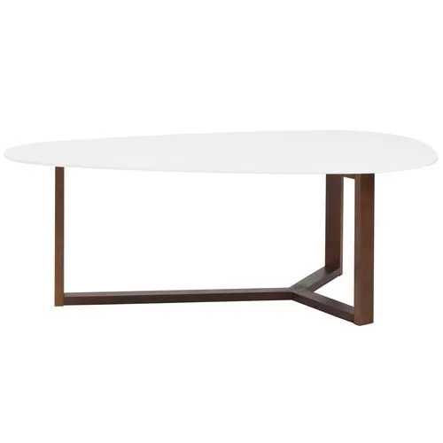 Lewis Coffee Table - White/Walnut