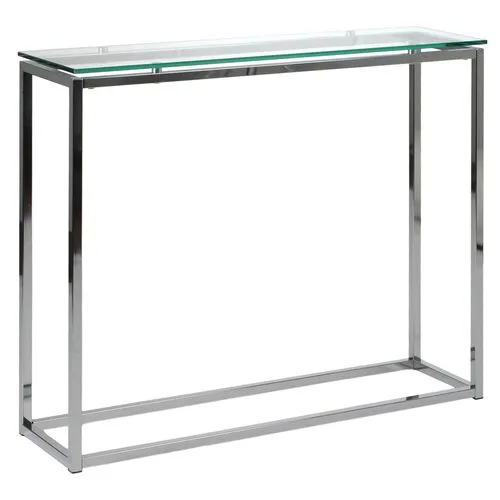 Clarion Glass 36" Console Table - Clear