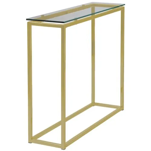 Clarion Glass 36" Console Table - Clear