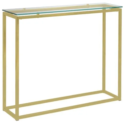 Clarion Glass 36" Console Table - Clear