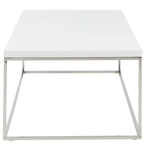 Lustra Rectangular Coffee Table - White