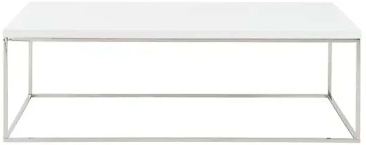 Lustra Rectangular Coffee Table - White