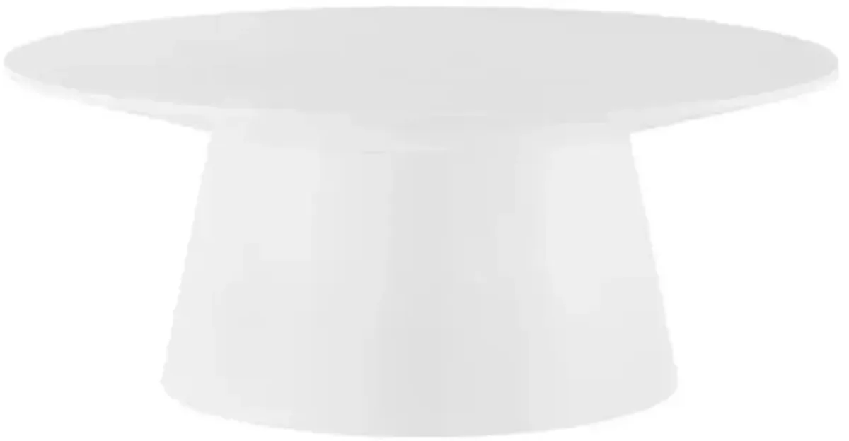 Dexter 36" Round Coffee Table - White