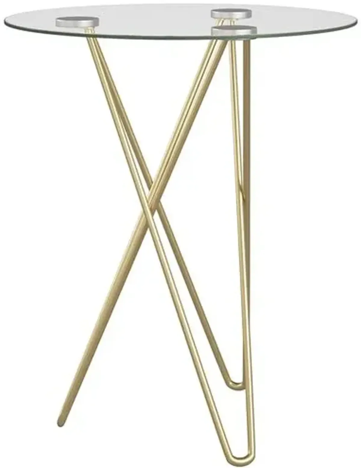 Aurelia Glass Side Table - Gold