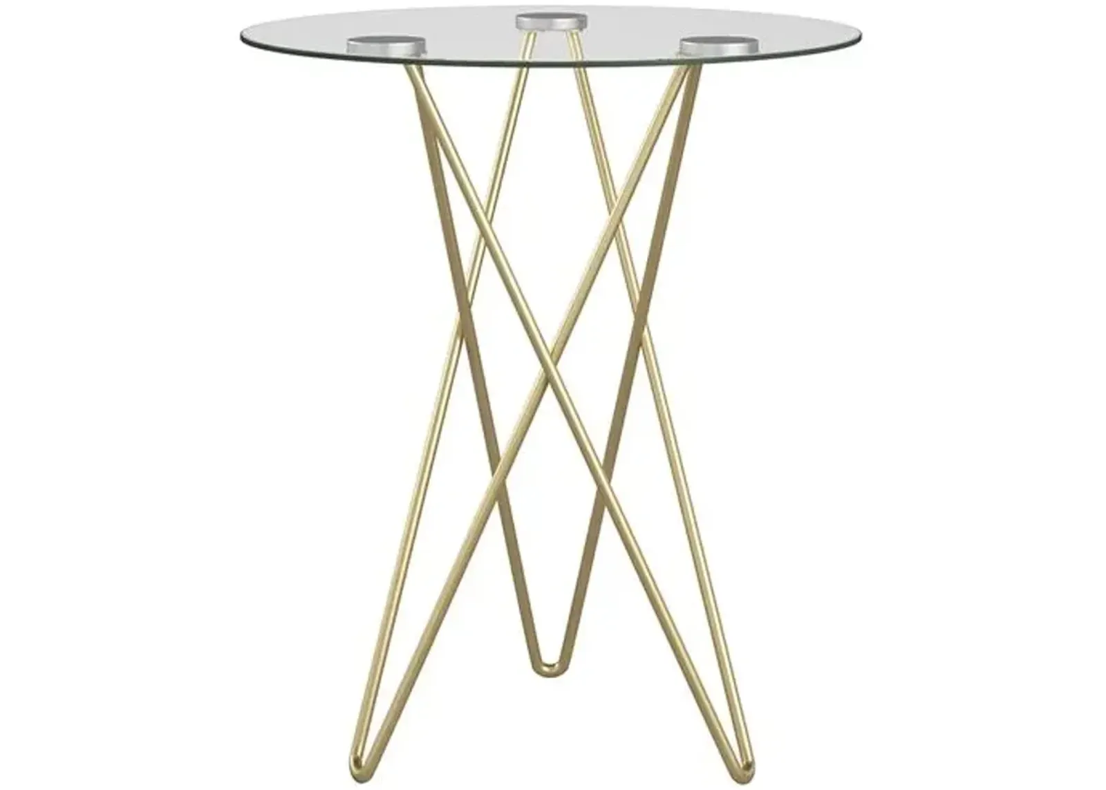 Aurelia Glass Side Table - Gold