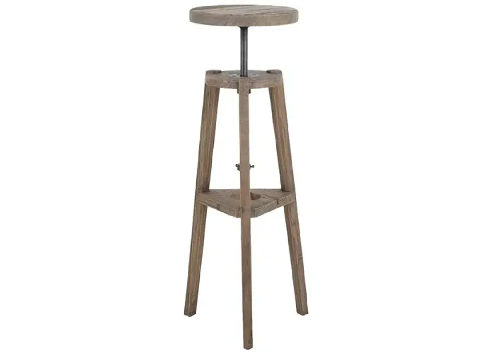 Addy Pedestal Stand - Bleached Elm - Amber Lewis x Four Hands - Beige