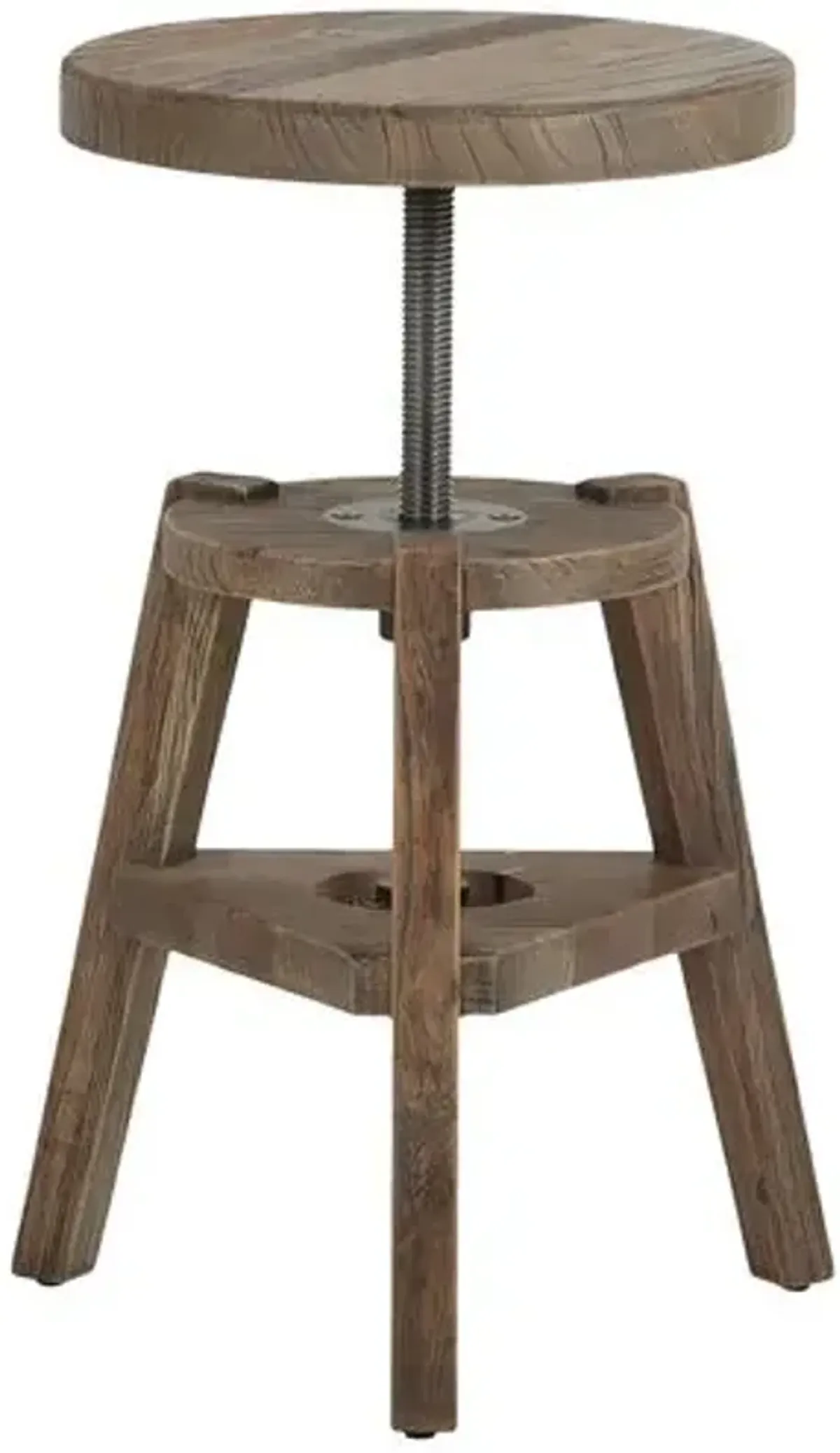 Addy Accent Stool - Bleached Elm - Amber Lewis x Four Hands - White