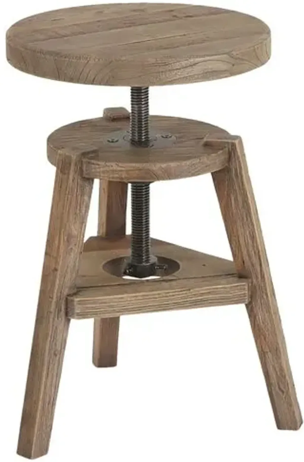 Addy Accent Stool - Bleached Elm - Amber Lewis x Four Hands - White