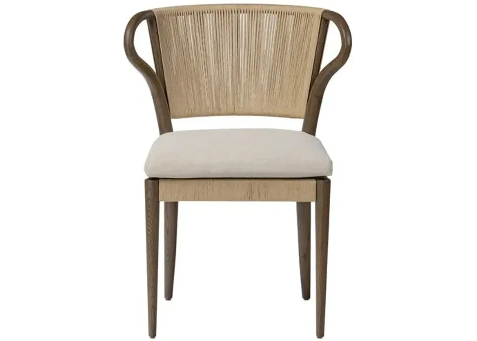 Amira Armless Dining Chair - Amber Lewis x Four Hands - Beige