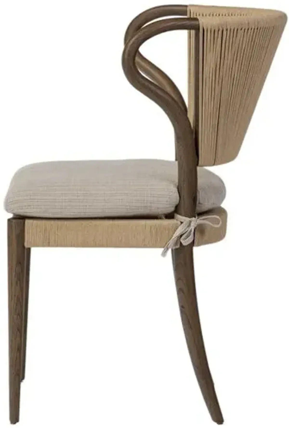 Amira Armless Dining Chair - Amber Lewis x Four Hands - Beige