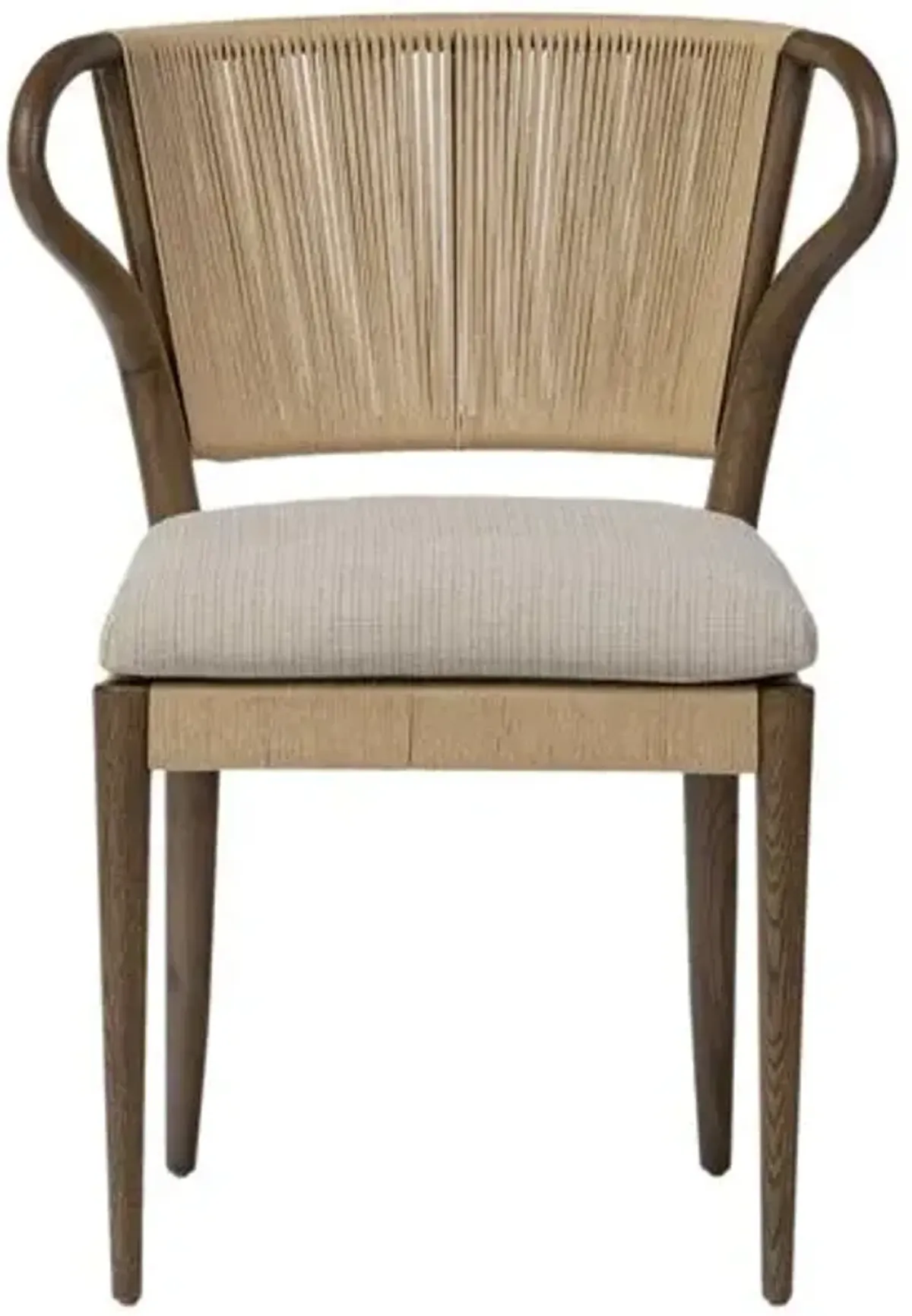 Amira Armless Dining Chair - Amber Lewis x Four Hands - Beige