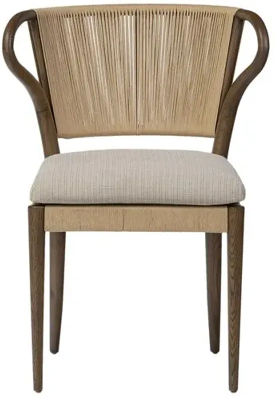 Amira Armless Dining Chair - Amber Lewis x Four Hands - Beige