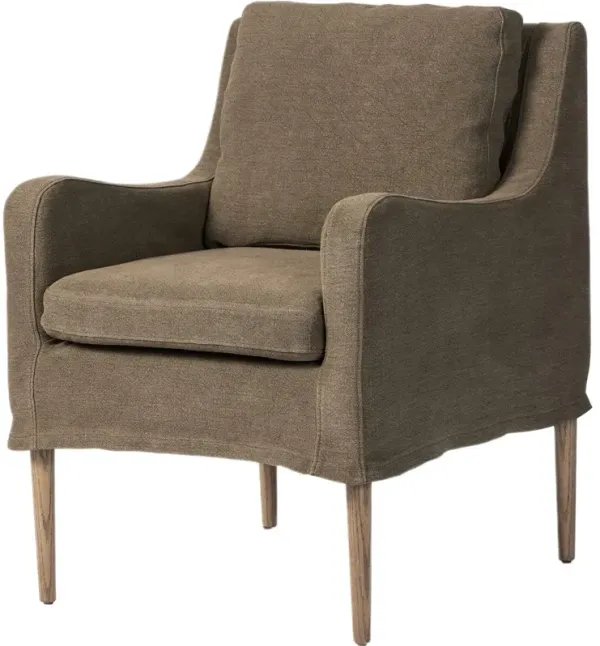 Aurelia Linen Slipcover Dining Chair