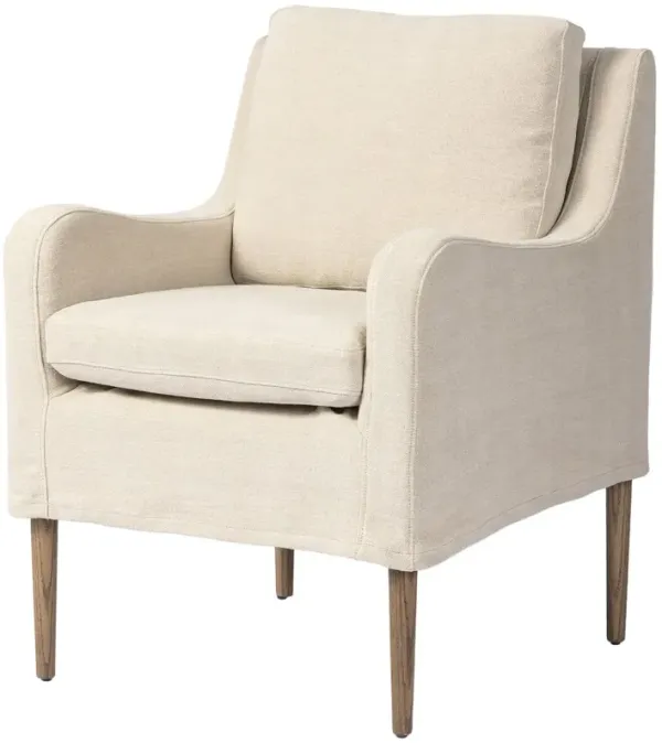 Aurelia Linen Slipcover Dining Chair